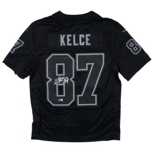 TRAVIS KELCE SIGNED LIMITED BLACK CHIEFS JERSEY - BECKETT