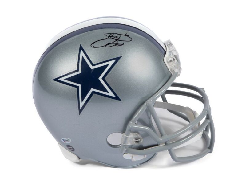 EMMITT SMITH SIGNED FULL SIZE COWBOYS HELMET