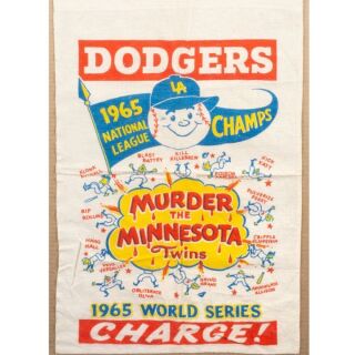1965 LOS ANGELES DODGERS WORLD SERIES BANNER