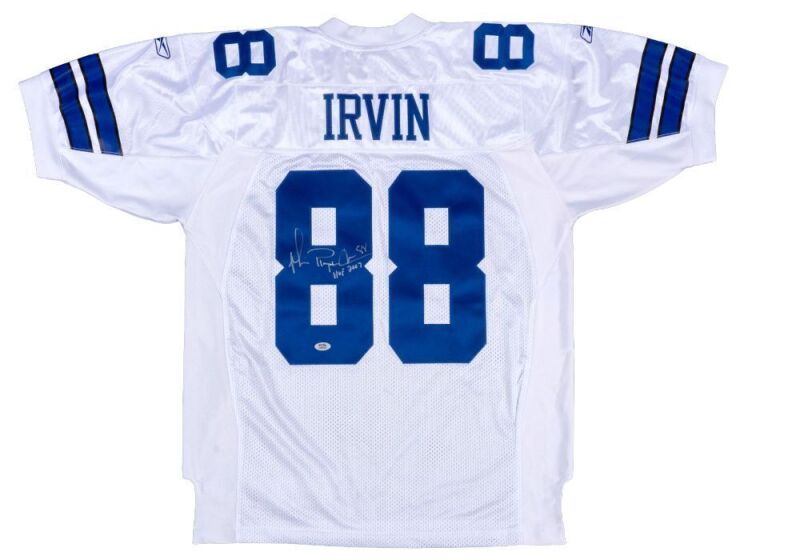 MICHAEL IRVIN SIGNED DALLAS COWBOYS JERSEY - PSA