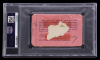 1914 BROOKLYN ROBINS EBBETS FIELD PASS - ONLY ONE GRADED - 2