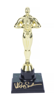 HILARY SWANK SIGNED AWARD TROPHY