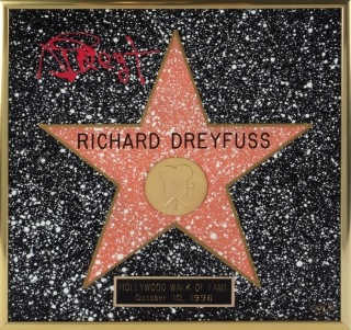 RICHARD DREYFUSS SIGNED HOLLYWOOD WALK OF FAME STAR