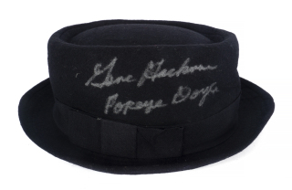 GENE HACKMAN SIGNED FRENCH CONNECTION STYLE HAT