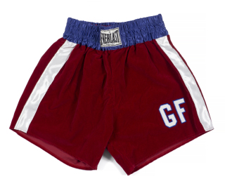 ALI "GEORGE FOREMAN" FILM WORN BOXING TRUNKS