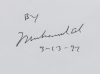 MUHAMMAD ALI HAND DRAWN AND SIGNED JET AND AIRPLANE SKETCH - 2