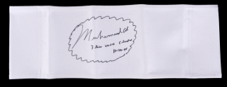MUHAMMAD ALI SIGNED AND INSCRIBED DIRECTORS CHAIR BACK