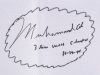 MUHAMMAD ALI SIGNED AND INSCRIBED DIRECTORS CHAIR BACK - 2