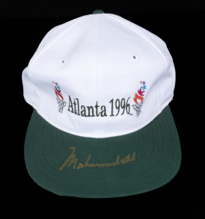 MUHAMMAD ALI SIGNED 1996 SUMMER OLYMPICS HAT