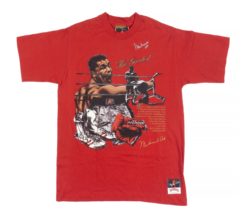 MUHAMMAD ALI SIGNED T-SHIRT