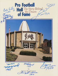 PRO FOOTBALL HALL OF FAME MULTI-SIGNED PUBLICATION