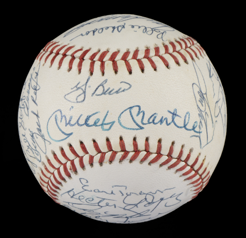 1961 New York Yankees World Series Champs Team Signed Baseball Mickey  Mantle JSA - Autographed Baseballs at 's Sports Collectibles Store