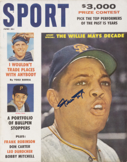 WILLIE MAYS SIGNED 1961 SPORT MAGAZINE