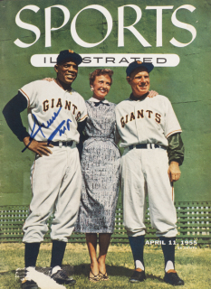 WILLIE MAYS SIGNED 1955 FIRST MAYS SPORTS ILLUSTRATED COVER