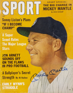 MICKEY MANTLE SIGNED 1962 SPORT MAGAZINE