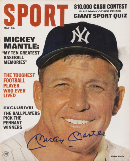 MICKEY MANTLE SIGNED 1967 SPORT MAGAZINE