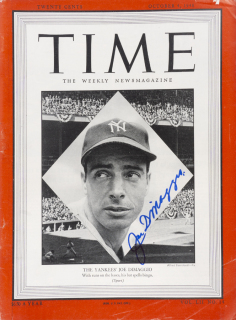 JOE DiMAGGIO SIGNED 1948 TIME MAGAZINE