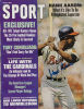 HANK AARON SIGNED 1968 SPORT MAGAZINE