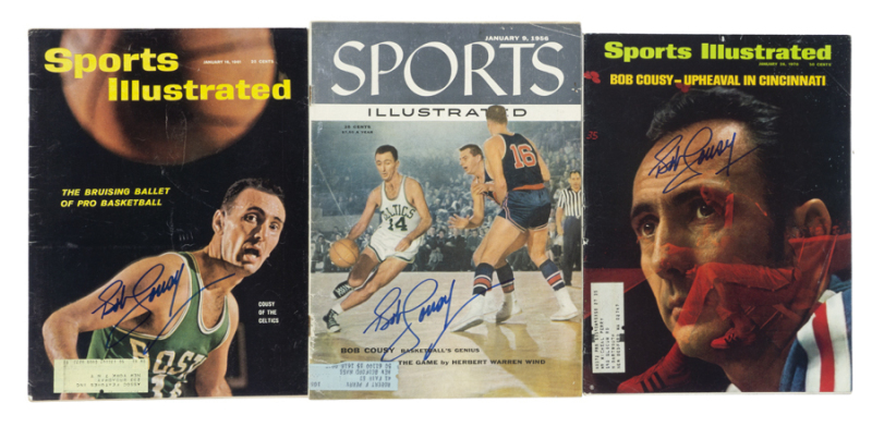 BOB COUSEY SIGNED SPORTS ILLUSTRTATED GROUP OF THREE
