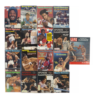 BOXING SIGNED PUBLICATIONS GROUP OF 17