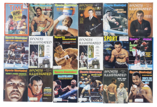 BOXING SIGNED PUBLICATIONS GROUP OF 18