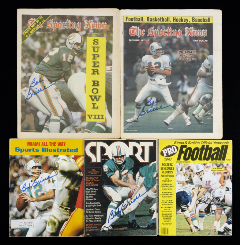 BOB GRIESE SIGNED PUBLICATIONS GROUP OF FIVE