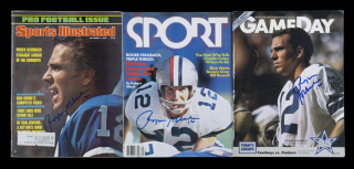 ROGER STAUBACH SIGNED PUBLICATIONS GROUP OF THREE