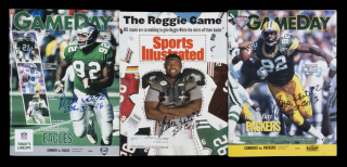 REGGIE WHITE SIGNED PUBLICATIONS GROUP OF THREE