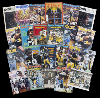 PITTSBURGH STEELERS SIGNED PUBLICATIONS GROUP OF 22