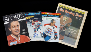 MONTREAL CANADIENS SIGNED PUBLICATIONS GROUP OF FOUR