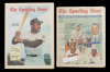 HANK AARON SIGNED THE SPORTING NEWS PAIR