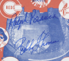 BOBBY THOMSON AND RALPH BRANCA "SHOT HEARD 'ROUND THE WORLD" SIGNED GROUP - 11