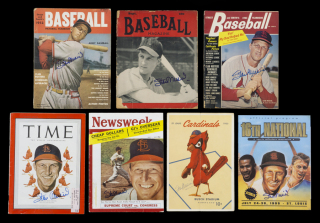 STAN MUSIAL SIGNED 1948 to 1995 PUBLICATIONS GROUP OF SEVEN