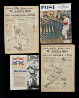 STAN MUSIAL SIGNED PUBLICATIONS GROUP OF FOUR