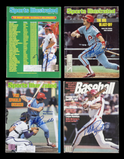 MIKE SCHMIDT SIGNED PUBLICATIONS GROUP OF FOUR