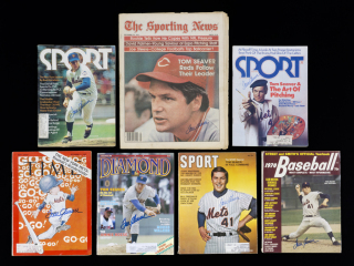 TOM SEAVER SIGNED PUBLICATIONS GROUP OF SEVEN