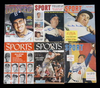 DUKE SNIDER SIGNED MAGAZINES GROUP OF SIX