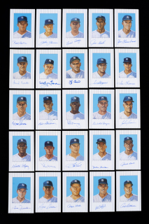 1961 NEW YORK YANKEES SIGNED ART CARD GROUP OF 26