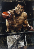 MUHAMMAD ALI SIGNED PORTRAIT BY STEPHEN HOLLAND