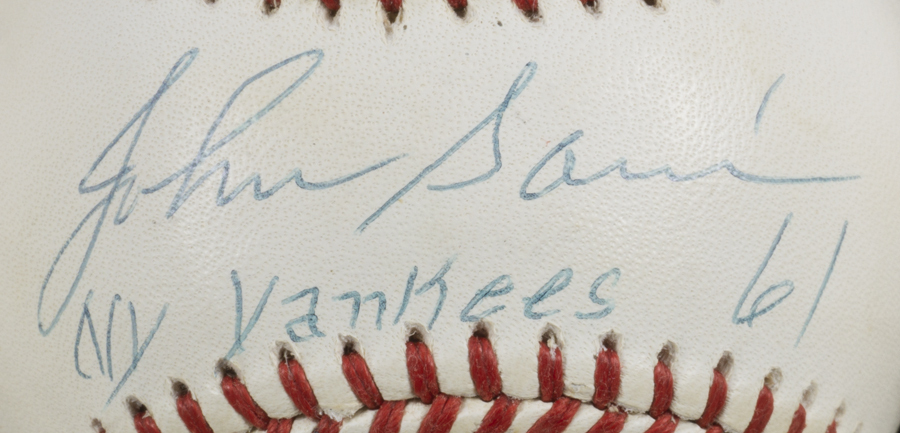 1961 New York Yankees Team Signed Baseball. Autographs Baseballs, Lot  #81049