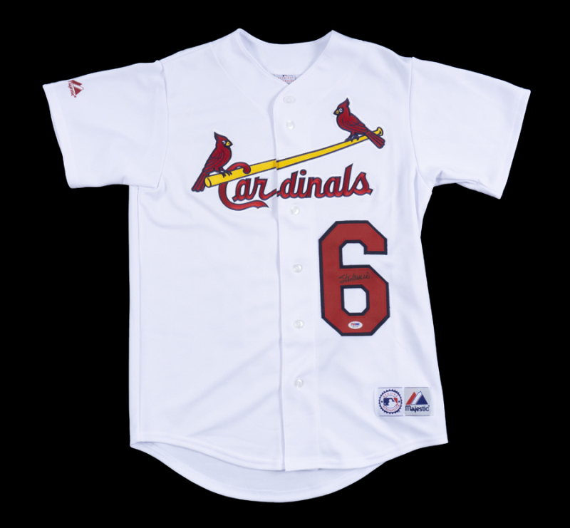 STAN MUSIAL SIGNED ST. LOUIS CARDINALS JERSEY