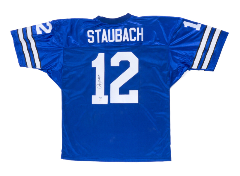 ROGER STAUBACH SIGNED FOOTBALL JERSEY