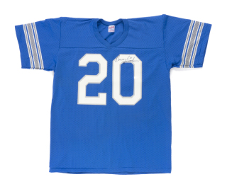 BARRY SANDERS SIGNED JERSEY