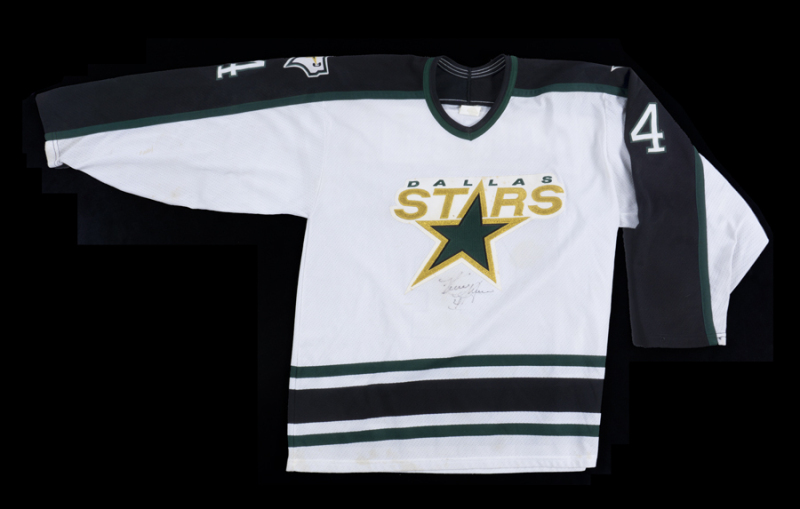 KEVIN HATCHER SIGNED DALLAS STARS HOCKEY JERSEY